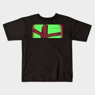 Garey Avenue &amp; Alvarado Street, Pomona, CA by Mistah Wilson Kids T-Shirt